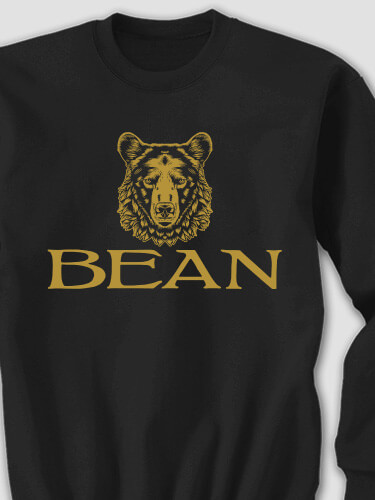 Bear Black Adult Sweatshirt