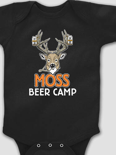 Beer Camp Black Baby Bodysuit