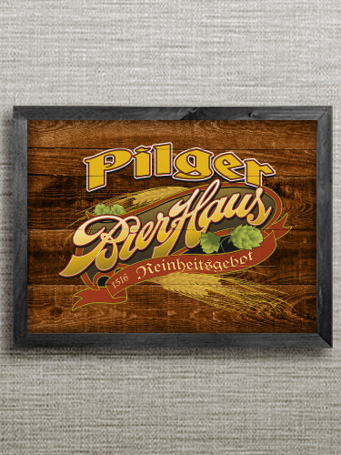 Bierhaus Black Framed Wall Art 16.5 x 12.5