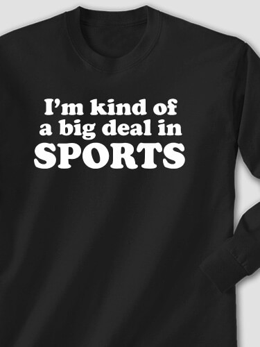 Big Deal Black Adult Long Sleeve