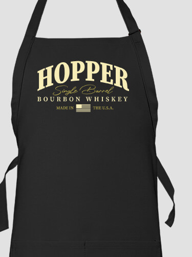 Bourbon Whiskey Black Apron