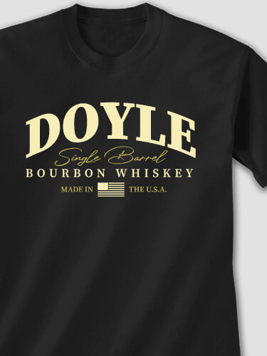 Bourbon Whiskey Black Adult T-Shirt