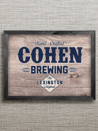 Brewing Black Framed Wall Art 16.5 x 12.5