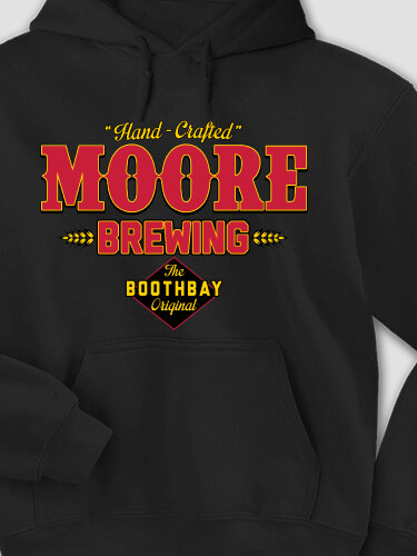 Brewing Black Adult Hooded Sweatshirt