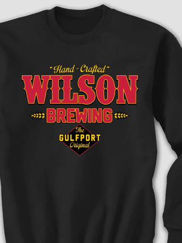 Brewing Black Adult Sweatshirt