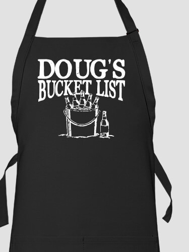 Bucket List Black Apron