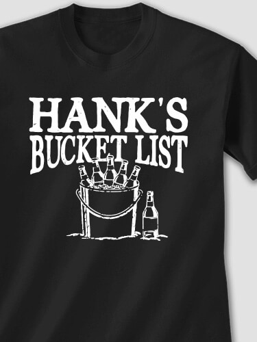 Bucket List Black Adult T-Shirt