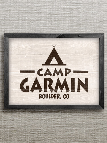 Camp Black Framed Wall Art 16.5 x 12.5