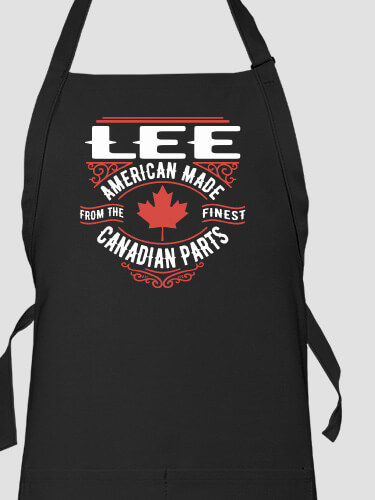 Canadian Parts Black Apron