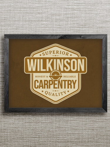 Carpentry Black Framed Wall Art 16.5 x 12.5