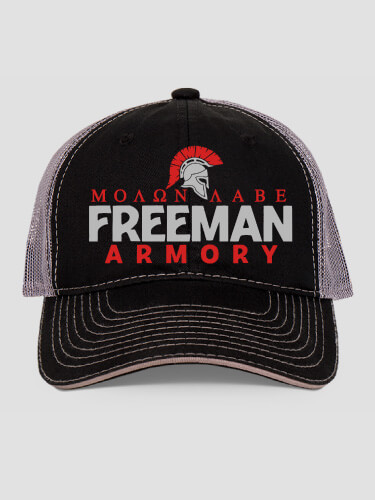 Armory Black/Charcoal Embroidered Trucker Hat