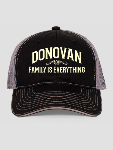 Family Black/Charcoal Embroidered Trucker Hat