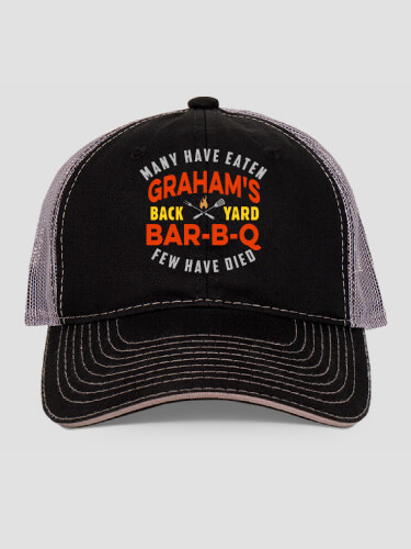 Few Have Died BBQ Black/Charcoal Embroidered Trucker Hat