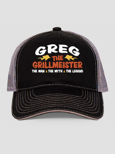 Grillmeister Black/Charcoal Embroidered Trucker Hat