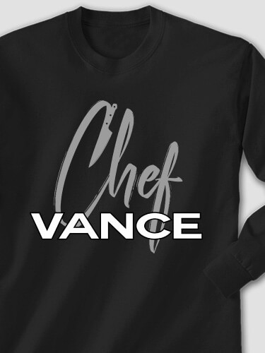 Chef Black Adult Long Sleeve