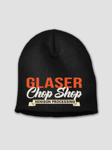 Chop Shop Black Embroidered Beanie