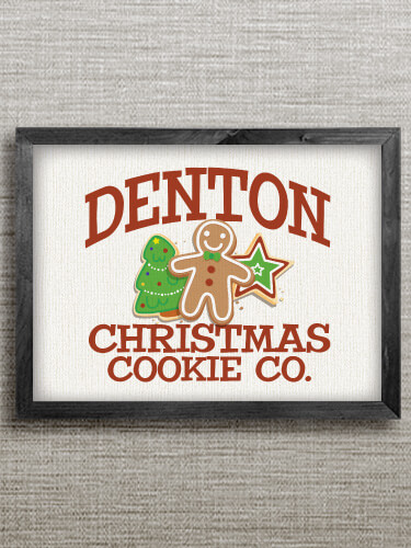 Christmas Cookie Company Black Framed Wall Art 16.5 x 12.5