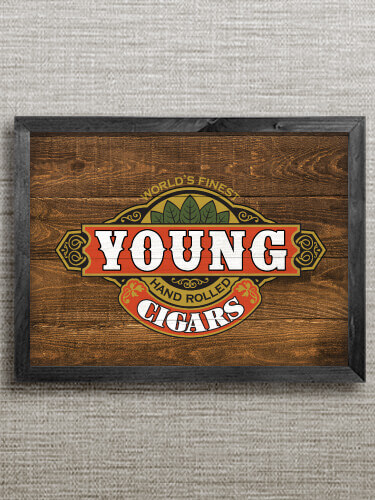 Cigars Black Framed Wall Art 16.5 x 12.5