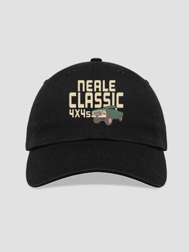 Classic 4X4s Black Embroidered Hat