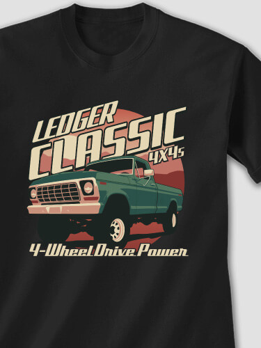 Classic 4X4s Black Adult T-Shirt