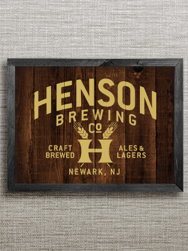 Classic Brewing Company Black Framed Wall Art 16.5 x 12.5