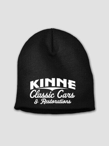 Classic Cars BP Black Embroidered Beanie
