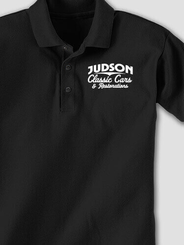 Classic Cars BP Black Embroidered Polo Shirt