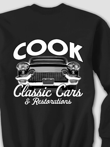 Classic Cars BP Black Adult Sweatshirt