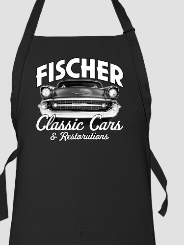 Classic Cars II Black Apron