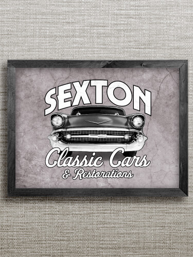 Classic Cars II Black Framed Wall Art 16.5 x 12.5