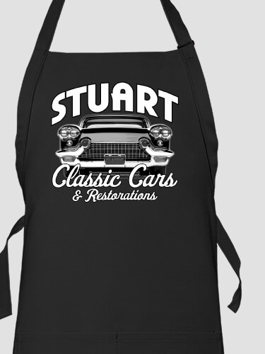 Classic Cars Black Apron