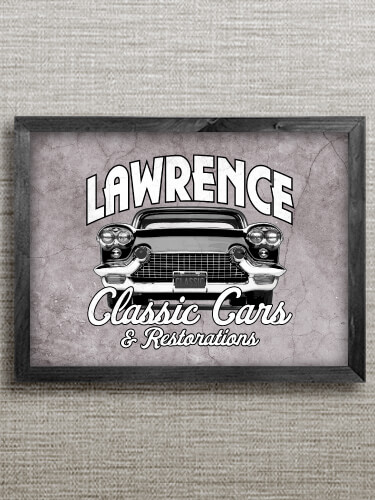 Classic Cars Black Framed Wall Art 16.5 x 12.5