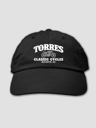 Classic Cycles Black Embroidered Hat