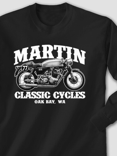 Classic Cycles Black Adult Long Sleeve