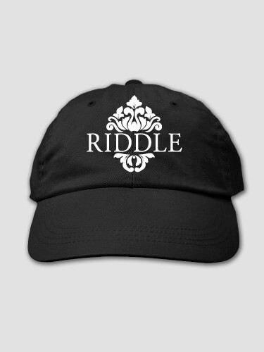 Classic Filigree Black Embroidered Hat