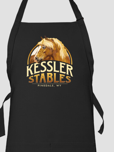 Classic Stables Black Apron