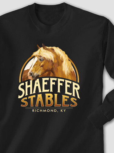 Classic Stables Black Adult Long Sleeve