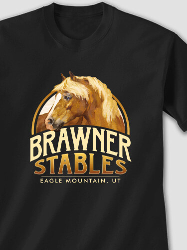 Classic Stables Black Adult T-Shirt
