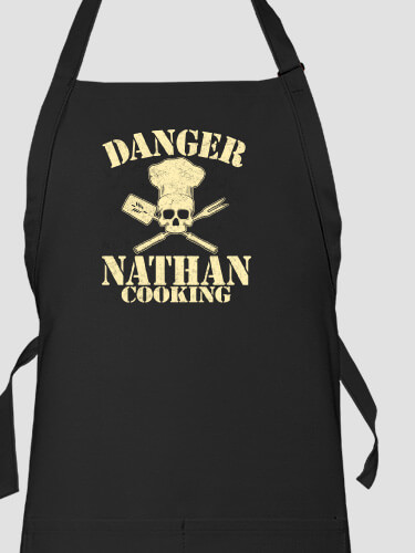 Cooking Danger Black Apron