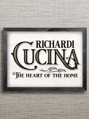 Cucina Black Framed Wall Art 16.5 x 12.5