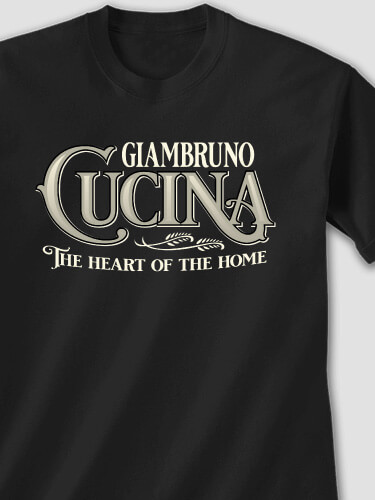 Cucina Black Adult T-Shirt