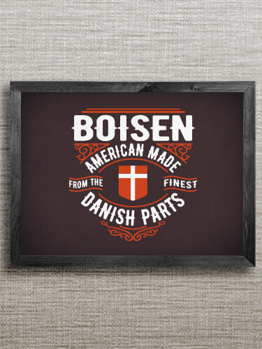 Danish Parts Black Framed Wall Art 16.5 x 12.5