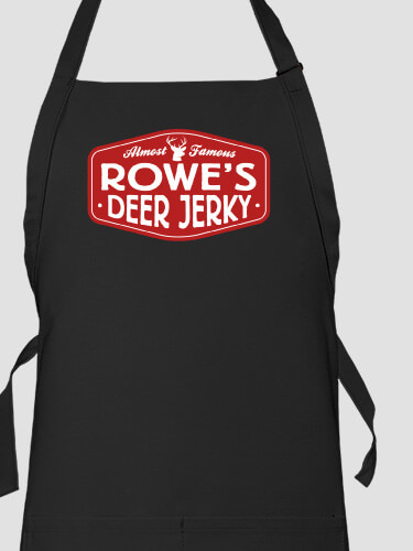 Deer Jerky Black Apron