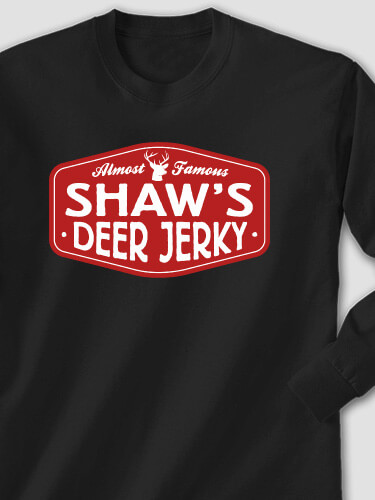 Deer Jerky Black Adult Long Sleeve