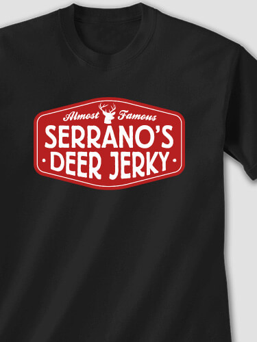 Deer Jerky Black Adult T-Shirt