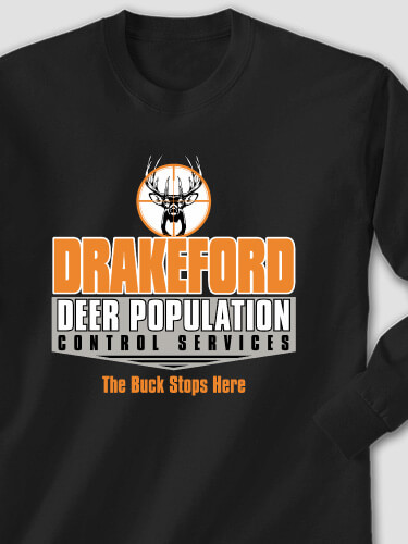 Deer Services Black Adult Long Sleeve