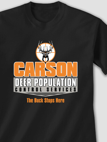 Deer Services Black Adult T-Shirt