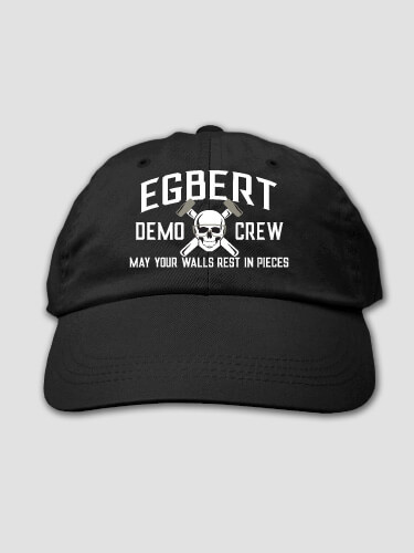 Demo Crew Black Embroidered Hat