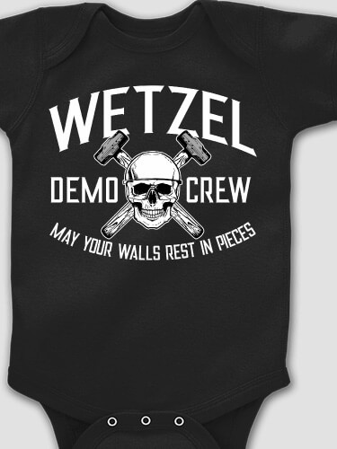 Demo Crew Black Baby Bodysuit