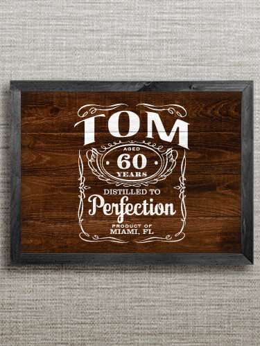 Distilled to Perfection Black Framed Wall Art 16.5 x 12.5